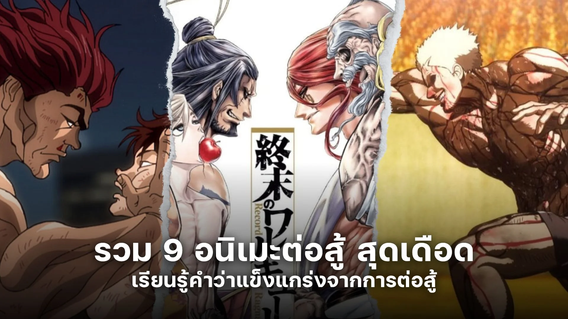9 อนิเมะต่อสู้ สุดเดือด เรียนรู้คำว่าแข็งแกร่งจากการต่อสู้